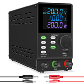 KUAIQU SPPS2001D 200V 1A High Voltage DC Power Supply with Full-Color LCD Display Memory Presets for Plasma Experiment